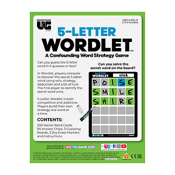 5 letras Wordlet Wordle Style Puzzle Game da University Games