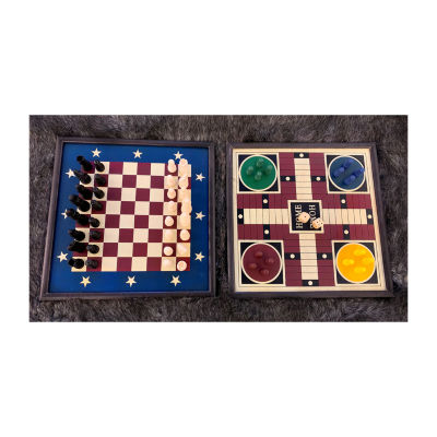 Areyougame.Com 5-In-1 Wood Game Set Board Game