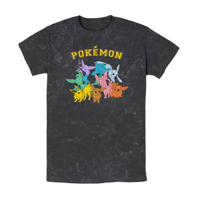 Mens Short Sleeve Pokemon Graphic T-Shirt