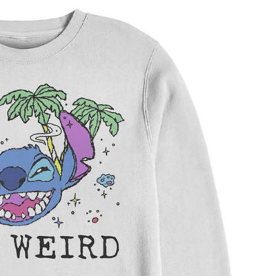 Mens Crew Neck Long Sleeve Lilo & Stitch Sweatshirt