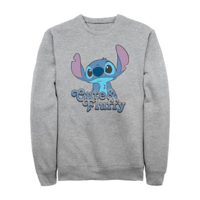 Mens Crew Neck Long Sleeve Lilo & Stitch Sweatshirt