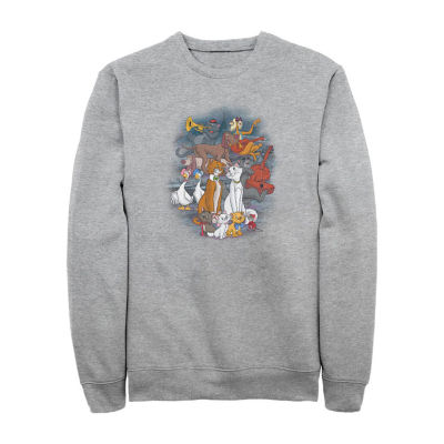 Mens Crew Neck Long Sleeve The Aristocats Sweatshirt