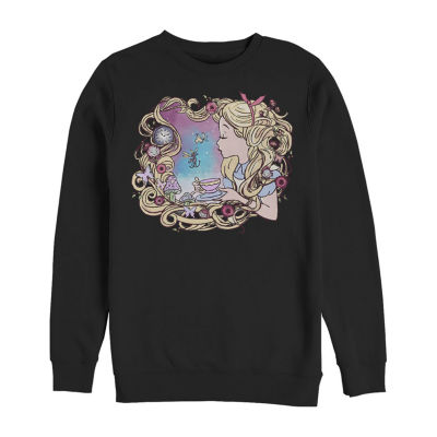 Mens Crew Neck Long Sleeve Alice Wonderland Sweatshirt