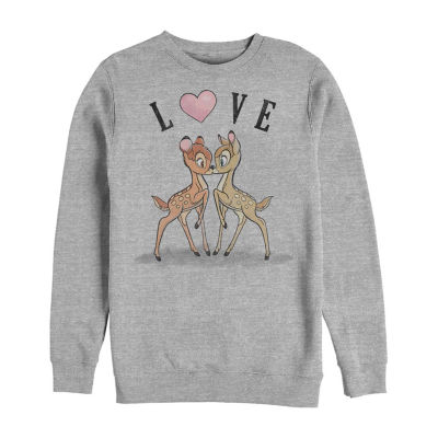 Mens Crew Neck Long Sleeve Bambi Sweatshirt