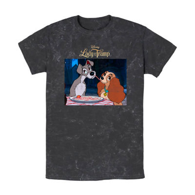 Mens Short Sleeve Lady and the Tramp Graphic T-Shirt
