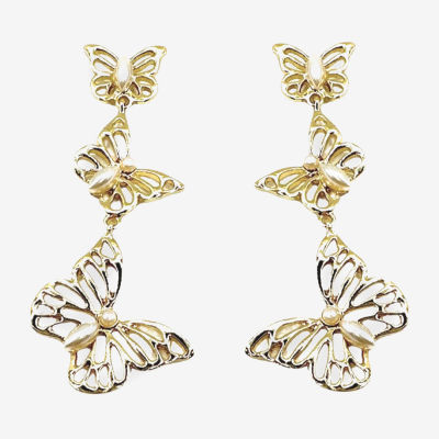 Bijoux Bar Butterfly Drop Earrings