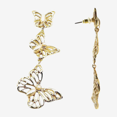 Bijoux Bar Butterfly Drop Earrings