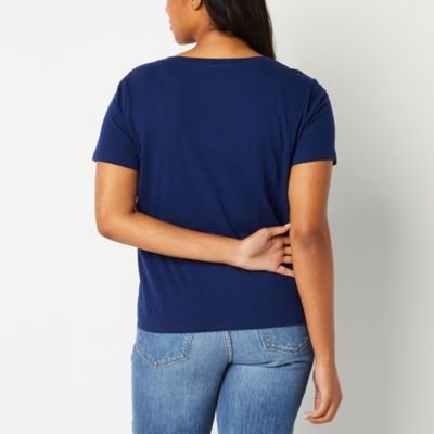 a.n.a Womens Tall V Neck Short Sleeve T-Shirt