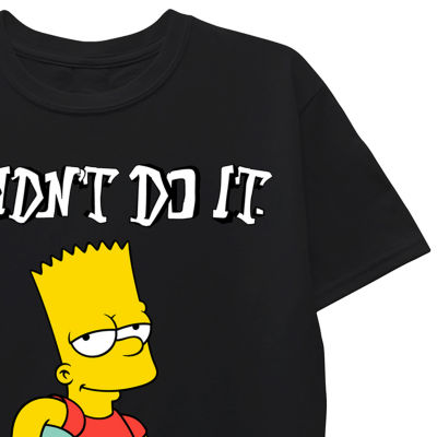 Little & Big Boys Crew Neck Short Sleeve The Simpsons Graphic T-Shirt