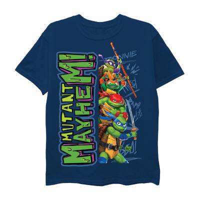 Boys Teenage Mutant Ninja Turtles Dry Fit T-Shirt Size Youth Small