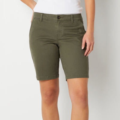 a.n.a Womens Mid Rise 9" Chino Short