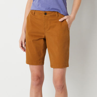 a.n.a Womens Mid Rise 9" Chino Short