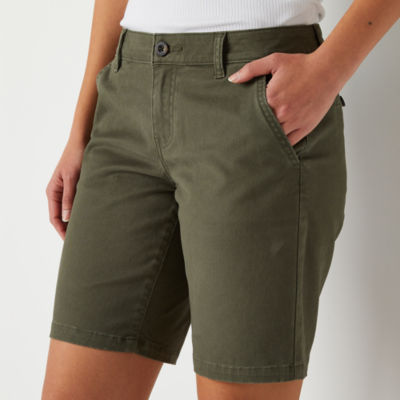 a.n.a Womens Mid Rise 9" Chino Short