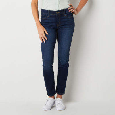 10 High-Rise Skinny Sateen Jeans