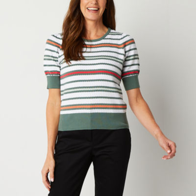 Liz claiborne store striped sweater