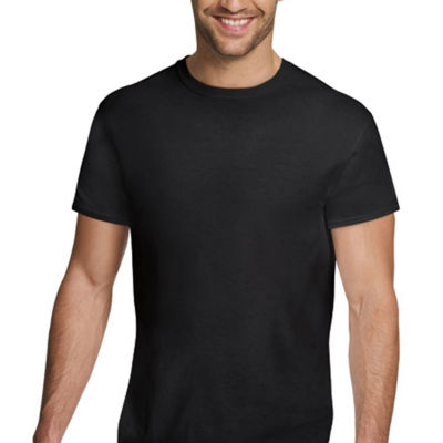 Hanes Ultimate Comfort Flex Fit Mens 4 Pack Short Sleeve Crew Neck Moisture Wicking T-Shirt