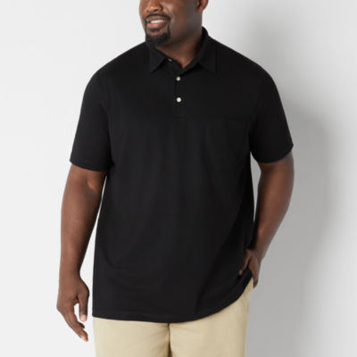 St. John's Bay Jersey Big and Tall Mens Regular Fit Short Sleeve Pocket Polo Shirt