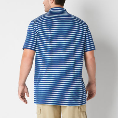 St. John's Bay Jersey Big and Tall Mens Regular Fit Short Sleeve Polo Shirt