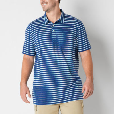 St. John's Bay Jersey Big and Tall Mens Regular Fit Short Sleeve Polo Shirt