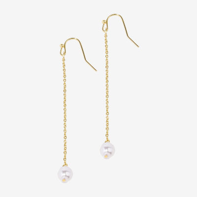 Bijoux Bar Simulated Pearl Drop Earrings