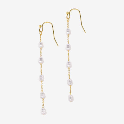 Bijoux Bar Simulated Pearl Drop Earrings