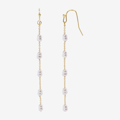 Bijoux Bar Delicates Simulated Pearl Drop Earrings