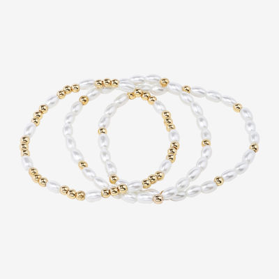 Bijoux Bar Gold Tone Womens 3-pc. Bracelet Set