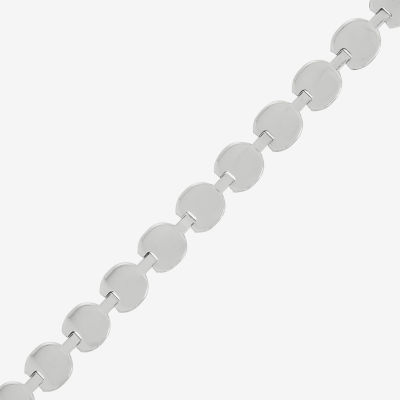 Made In Italy Womens Sterling Silver 18 Inch Link Necklace