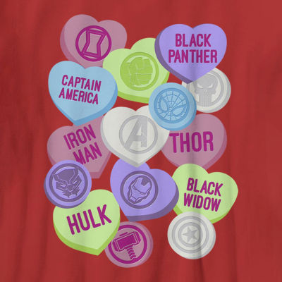 Disney Collection Little & Big Kid Boys Crew Neck Short Sleeve Avengers Graphic T-Shirt