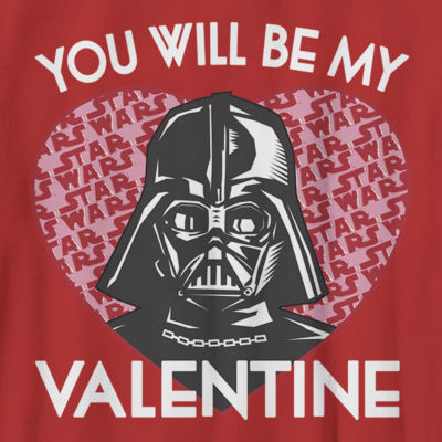 Disney Collection Darth Vader Little & Big Kid Boys Crew Neck Short Sleeve Star Wars Graphic T-Shirt