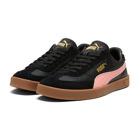 PUMA Club Ii Era Suede Womens Sneakers, 9 Medium, Black