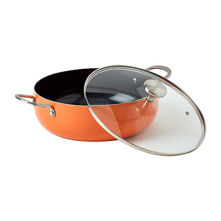 Infuse Aluminum Non-Stick 6-qt Caldero Saute Pan, One Size, Orange