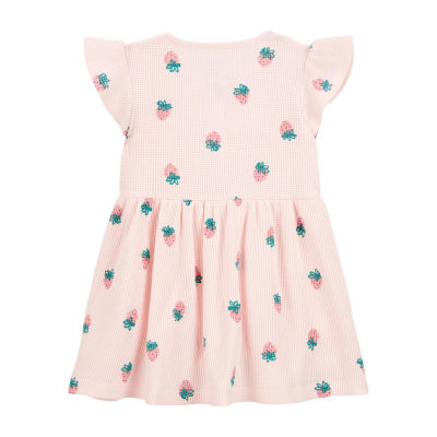 Carter's Toddler Girls Short Sleeve Flutter A-Line Dress