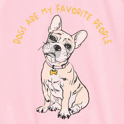 Thereabouts Little & Big Kid Girls Crew Neck Short Sleeve Classic Fit Graphic T-Shirt