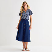 Robe Crayon En Velours Côtelé 100% Coton St. John's Bay - Taille S - Occasion Très Bon état