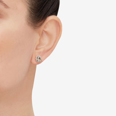 Limited Quantities! 1/8 CT. T.W. Genuine Blue Aquamarine 14K Gold 9.6mm Stud Earrings