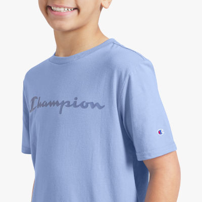 Champion Big Kid Boys Round Neck Short Sleeve Regular Fit Graphic T-Shirt