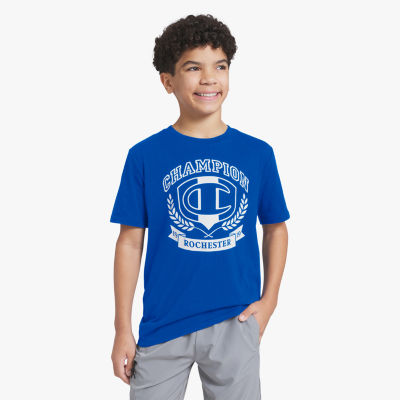 Champion Big Kid Boys Round Neck Short Sleeve Regular Fit Graphic T-Shirt