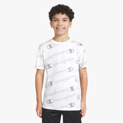 Champion Big Kid Boys Round Neck Short Sleeve Regular Fit Graphic T-Shirt
