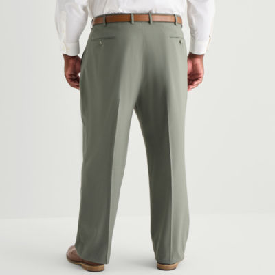 J. Ferrar Ultra Comfort Mens Big and Tall Stretch Fabric Regular Fit Flat Front Suit Pant
