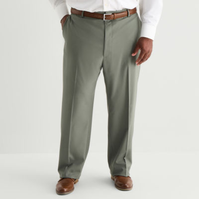 J. Ferrar Ultra Comfort Mens Big and Tall Stretch Fabric Regular Fit Flat Front Suit Pant