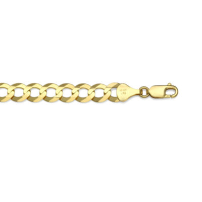 10K Yellow Gold 8.2MM Curb Necklace