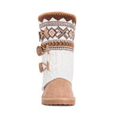 Muk Luks Womens Felicity Pull-on Slouch Boots, Color: Beige - JCPenney