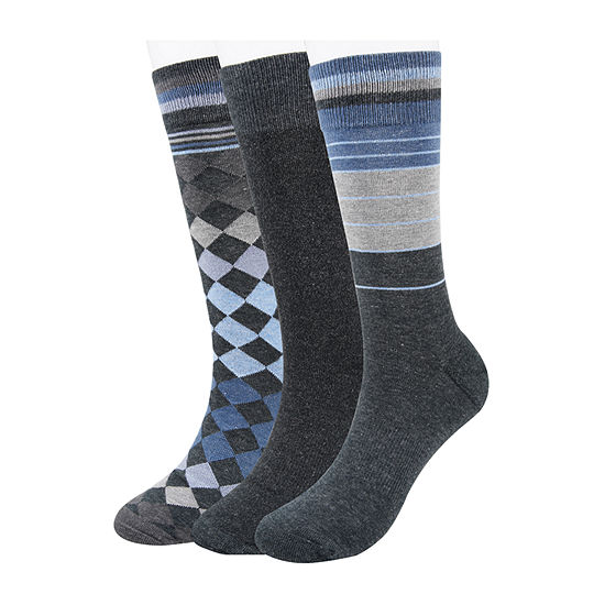 Collection by Michael Strahan  Mens 3 Pair Crew Socks