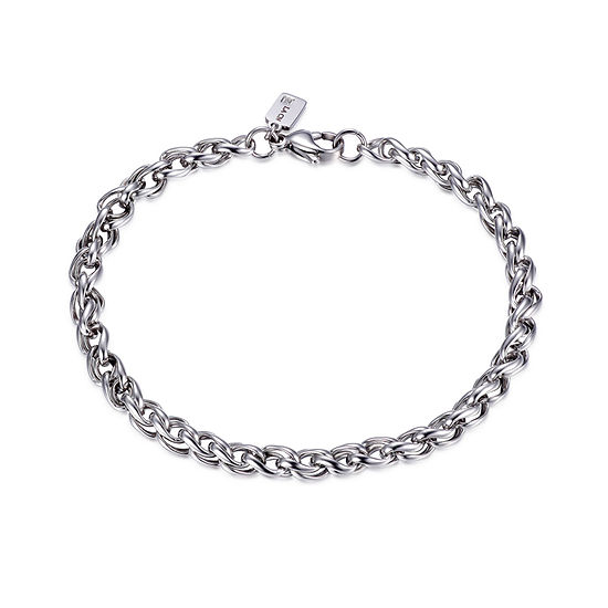 J.P. Army Men's Jewelry Stainless Steel 8 1/2 Inch Chain Bracelet