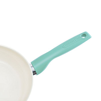 Choice 7 Aluminum Non-Stick Fry Pan with Green Silicone Handle