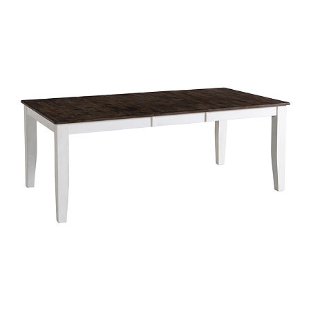 Landry Dining Collection Rectangular Wood-Top Dining Tables, One Size, White