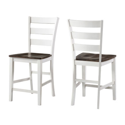 Landry Dining Collection Counter Height Ladderback Chair-Set of 2