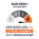 Sun Zero Evelina Faux Dupioni Silk Thermal Extreme Energy Saving 100% Blackout Back Tab Single Curtain Panel
