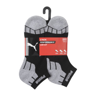 PUMA 6 Pair Low Cut Socks Mens